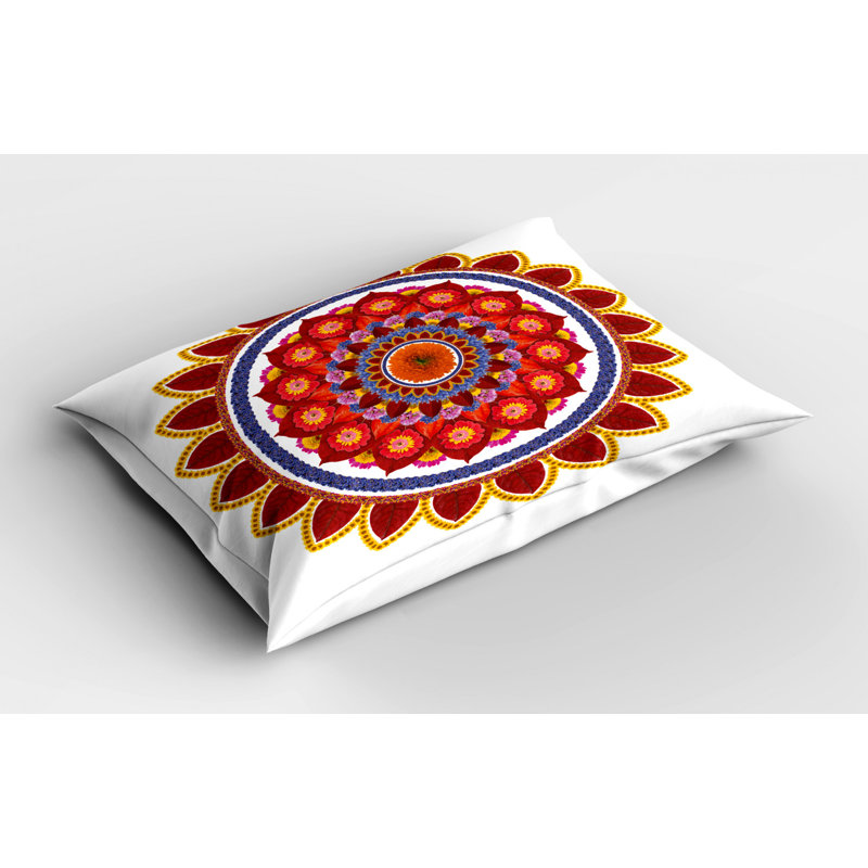 Sun Polyester Floral Sham, Queen