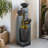 Indoor Outdoor Waterfall Fountain, Resin Garden Water Fountain Outdoor With Lights, Floor-Standing Fountain For Patio, Balcony Home Decor