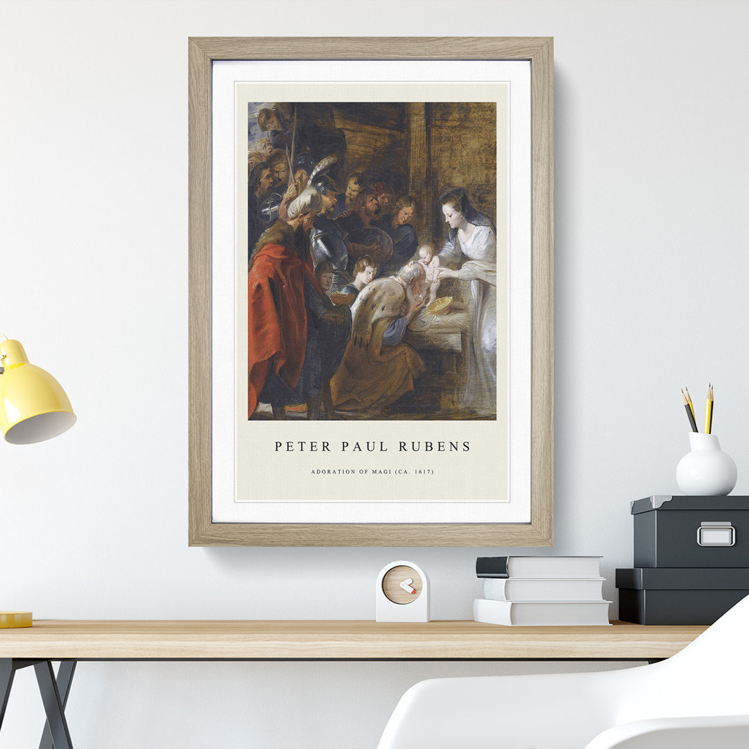 The Adoration of the Magi by Peter Paul Rubens - Picture Frame Painting