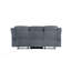 Canapé inclinable bicolore avec port USB et tablette rabattable, sofa confortable