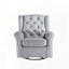 Fauteuil coulissant en tissu avec pivot