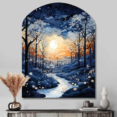 «Guanciale Forest», hiver, bleu, monochrome, forêt