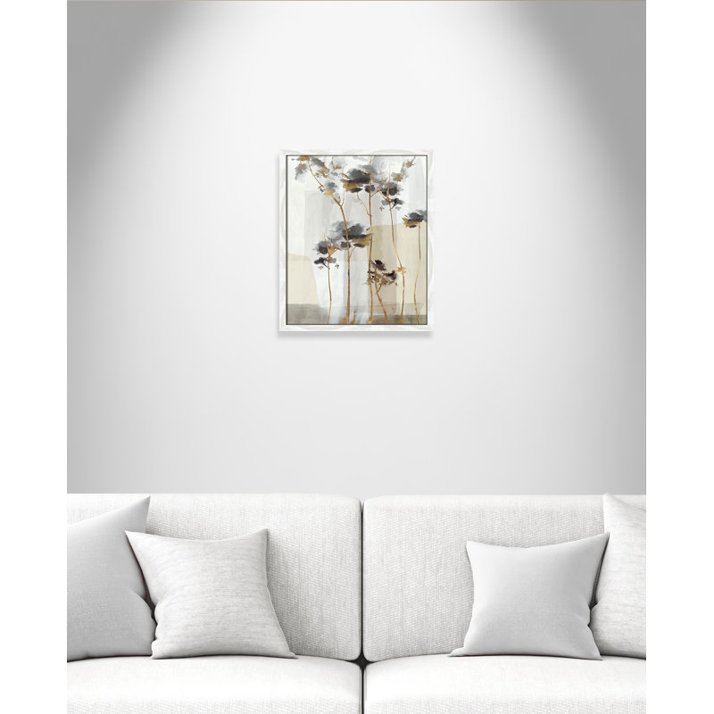 Impression Golden Zen II par Eva Watts, L 16 po x H 19 po, Impression encadrée, White Woodgrain