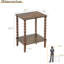2-tier Wooden Side Table End Table Set Of 2