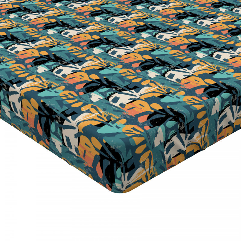 Microfiber Abstract Fitted Sheet, Twin XL Fitted Sheet