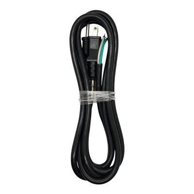 STANLEY® Replacement Grounded Power Cord With Stripped End, 9-Ft., Black