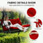 Coussin de banc imperméable en polyester rouge résistant aux rayons UV pour intérieur / extérieur-132241135-132241142