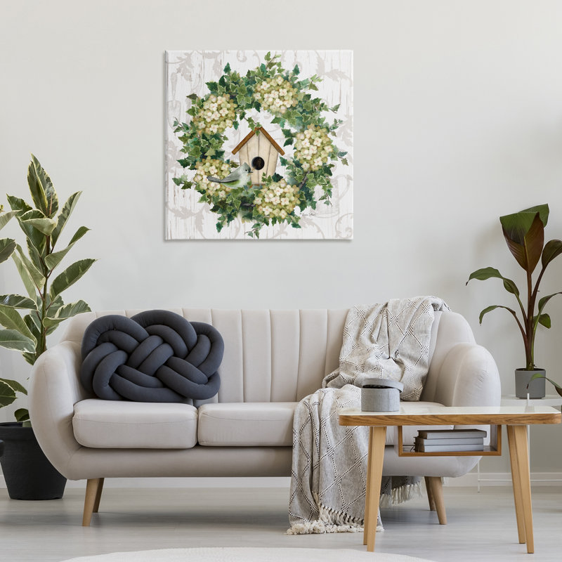 Art mural sur toile Spring Spring Birdhouse, H 30 po x l 30 po