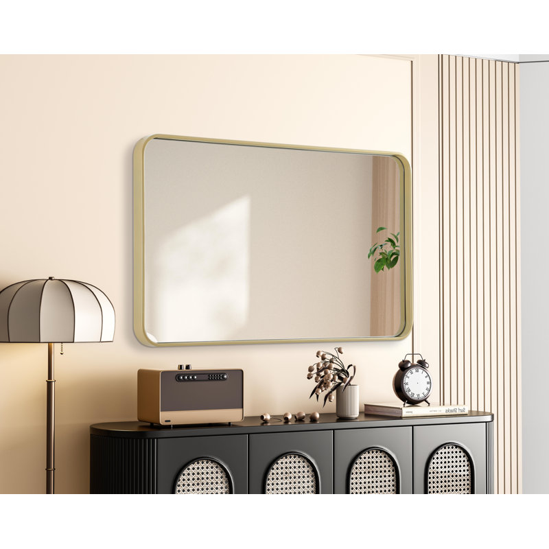 Erath Contour Metal Mirror, 40" x 24", Brass