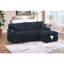 Canapé modulaire convertible 2 pièces de style moderne avec porte-gobelet pliable et porte-gobelet USB