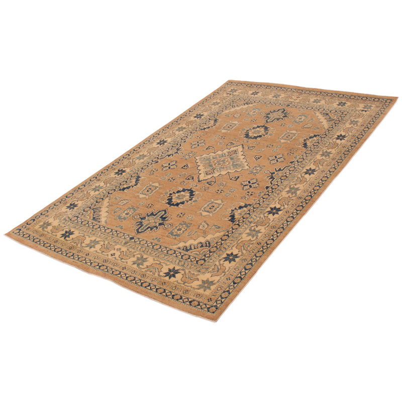 Tapis rectangulaire unique en laine de 1990 pi 6 pi x 9 pi 8 po Aaradhana