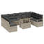289cm Wide Patio Sofa with Cushions