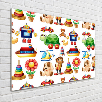 Toys - No Frame Print on Glass