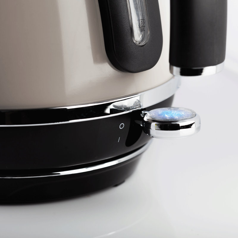 HADEN Cotswold 1.7L Stainless Steel Electric Tea Kettle, Putty