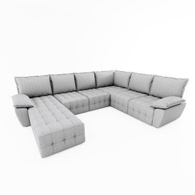Jetzael Upholstered U-Shaped Sectional Right Hand Facing