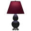 Small Double Gourd Accent Lamp - Sangria, Deep Patina Bronze - Lavender, Plum Shade-583633412-583633416