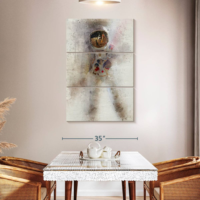 Oberle, homme de la lune de la NASA, H 50 po x l 32 po