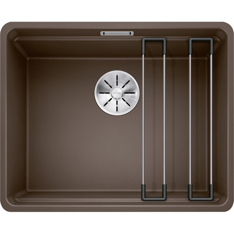 Etagon Single Bowl Undermount Kitchen Sink, Coffee