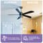  Ventilateur de plafond moderne de 52 po avec lumière et télécommande-233039702-233039704