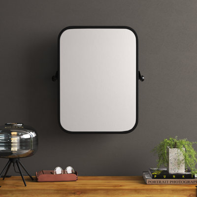 Metal Framed Pivoting Wall Mirror