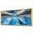 Toile avec cadre flottant or