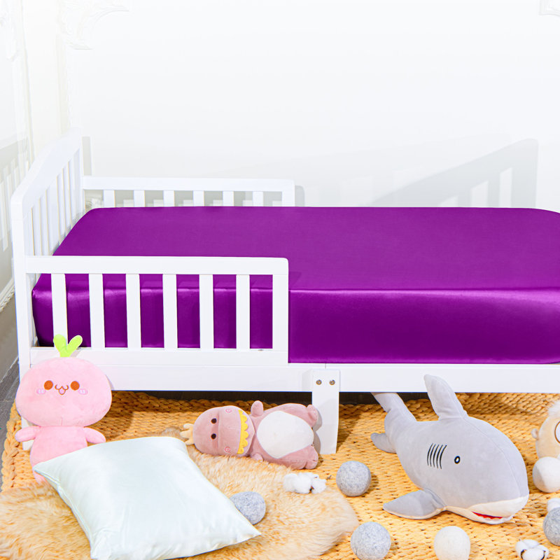 Draps de luxe en satin de soie pour lit de bébé - Paquet de 1 pleine grandeur avec finition lisse pour lits de bébé standard et matelas pour tout-petits?