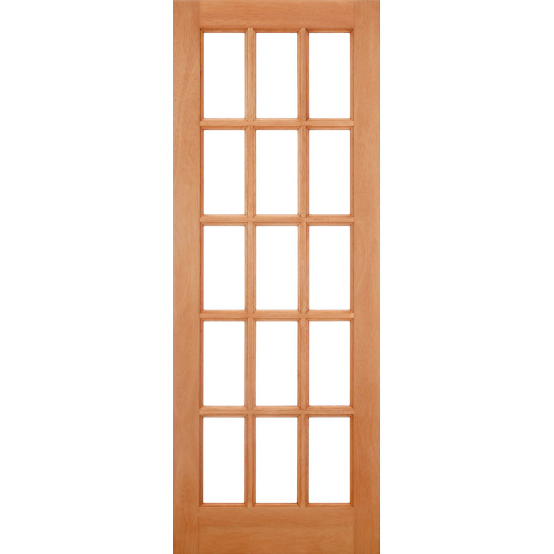 SA 15L Unglazed Hardwood External Door, 198.1 cm H x 76.2 cm W x 4.4 cm D