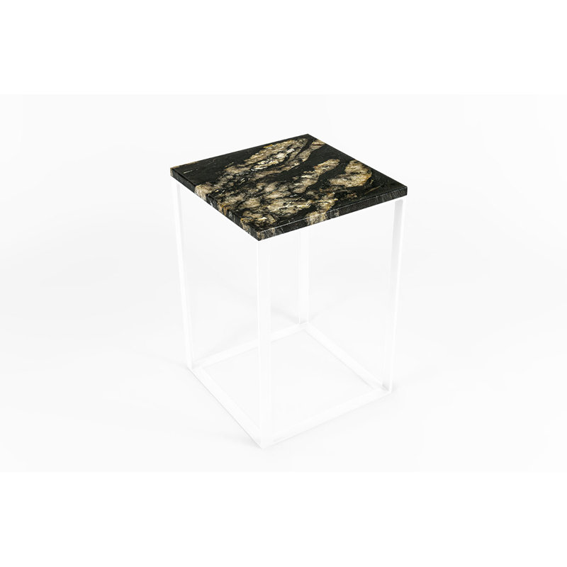 Frame End Table, White