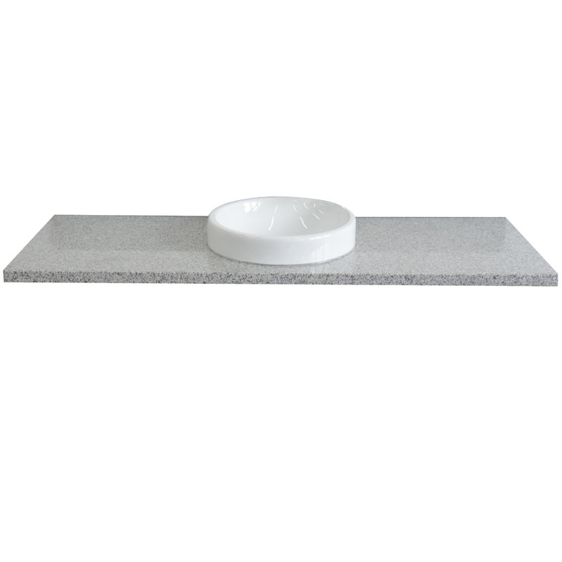 Comptoir de meuble-lavabo simple 61 "avec lavabo, Grey Granite