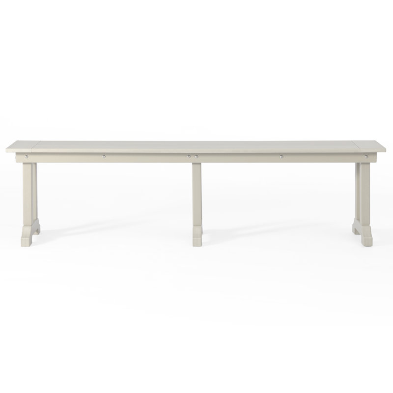 Banc de salle à manger d'extérieur en PEHD résistant aux intempéries, Sable