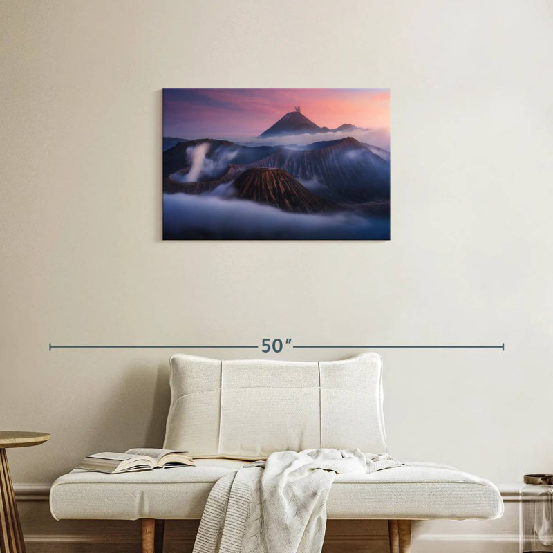 Volcans du parc Alvord Bromo, H 20 po x l 30 po