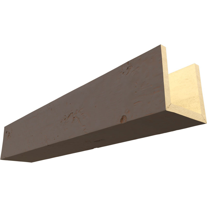 Poutre de plafond Knotty Endurathane, Écorce de cèdre, 24 pi L, 8"H x 8"W