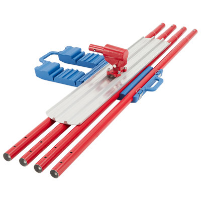 48x8 Inch Magnesium Bull Float Kit with 4 Float Handles and Bracket Heavy Duty Concrete Finishing Tool