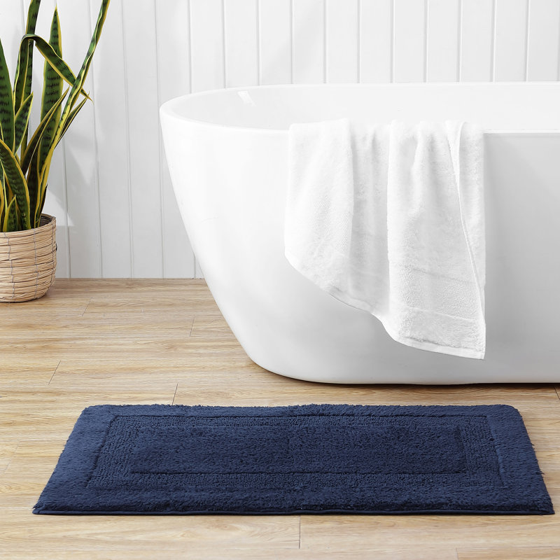 Long Branch Bath Rug, Blue, 21 x 34