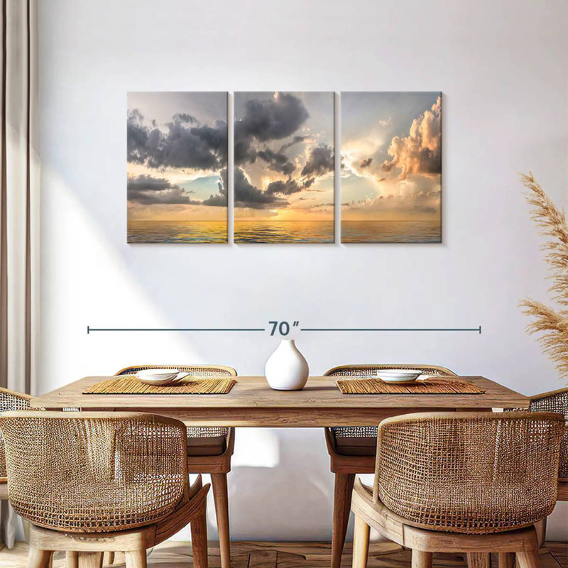 Coucher de soleil Gillard Heavenly, H 27 po x l 56 po