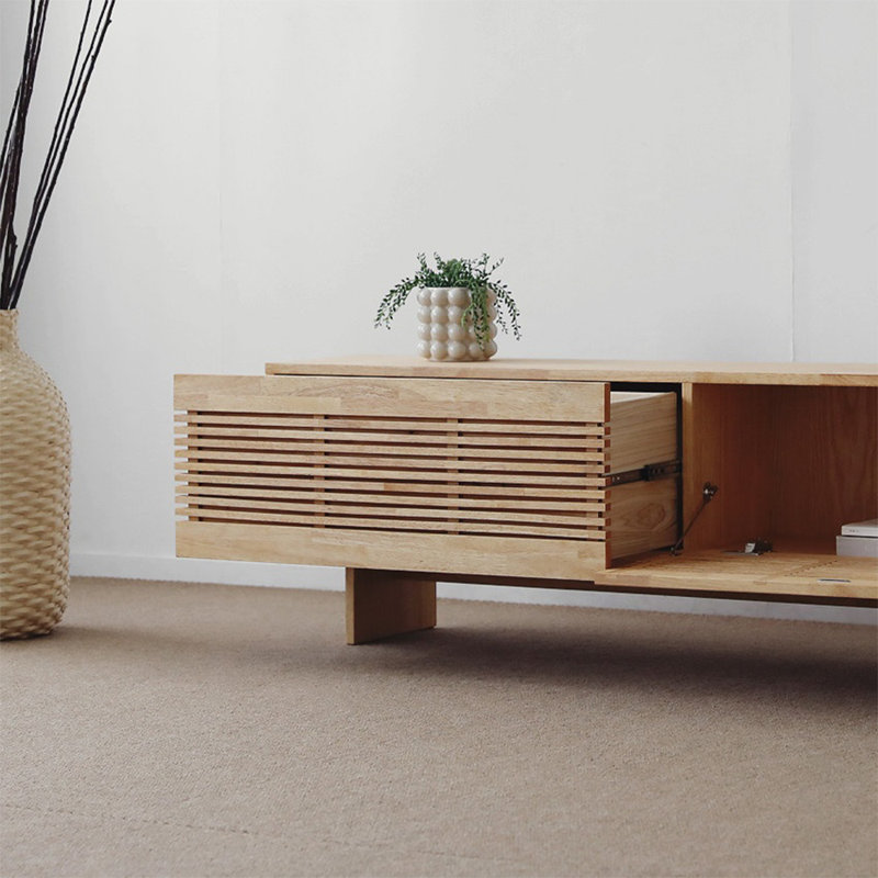Meuble télé de luxe rétro, 70.87", Burlywood