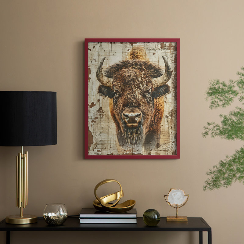 "ANIMALS Series CDL XXXVII", H 11 po x l 9 po, Rouge