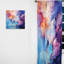 Algarve Blue Illuminated Electro Reverie - Rideau Collages - Velours obscurcissant - 1 panneau-344072449