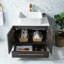 Ensemble de meuble-lavabo simple autoportant 30 po à grain de bois moderne-312460417-312460418