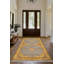 Tapis en coton à imprimé oriental jaune Girvin-23747514