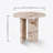 Pink Natural Marble Coffee Table, Small Living Room Accent, Genuine Stone With Unique Veining