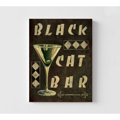 «Cocktail Hour III» par Catherine Jones, impression d'affiche rétro Martini, affiche de bar noir sale Martino Restro, art mural liqueur, affiche Happy Hour