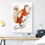 White Bellied Flying Squirrel Illustration by John Edward Gray - Wrapped Canvas-55305100