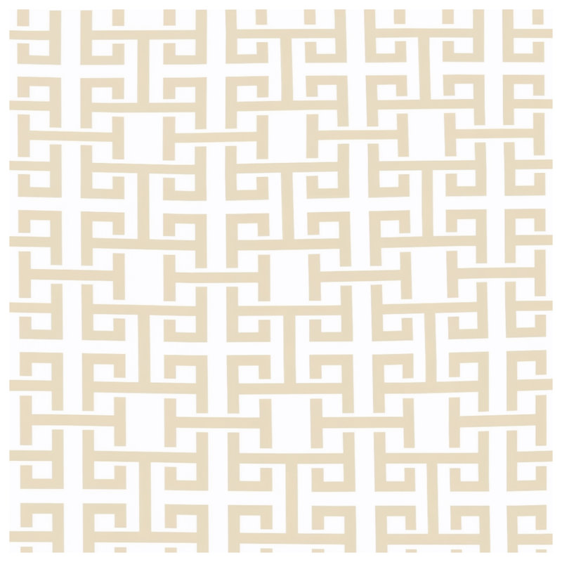 Coussins décoratifs Beige Greek Key, 26 x 26 inches