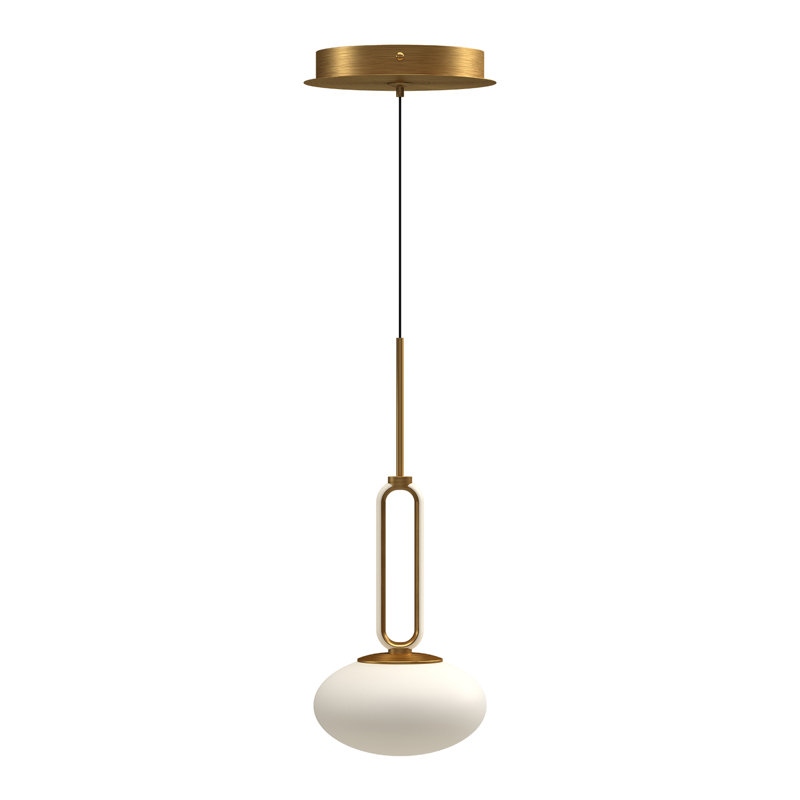 Tavira 1 - Light LED Single Pendant, Brushed Gold