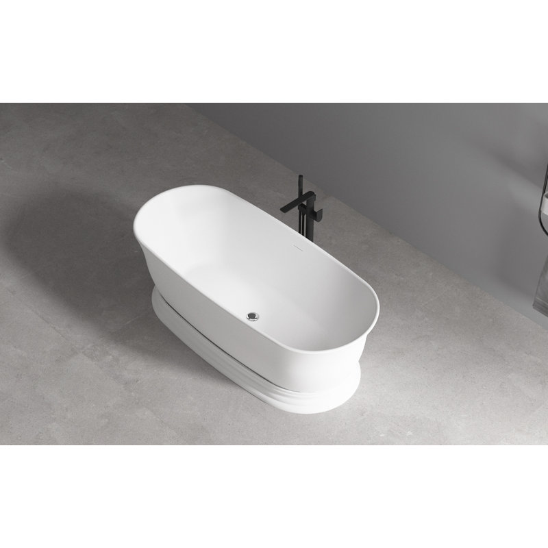 Baignoire autoportante en acrylique 71 po x 31,5 po