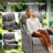 Wickes 7-Piece Outdoor Conversation Set With Fire Pit Table, 3-Seat Sofa & Swivel Gliders, 6" Thick Cushions, All-Weather PE Wicker-1878494427-1878494423-1878494416