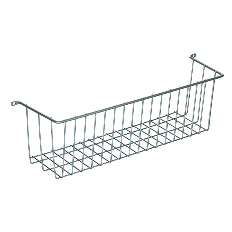 More Inside Wall Mountable Wire Basket, 3.75" H x 14" W x 4" D