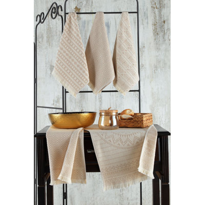 Luxury Wash Towel Set (5 Pieces), Beige, 15.0 x 25.6 inches | 100% Cotton, 9.0 oz/sq yd | Machine Washable up to 104°F, Iron Safe | Soft, Absorbent, Perfect for Home & Spa Use, Ultimate Comfort & Quality