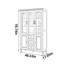 Retro home storage bookcase